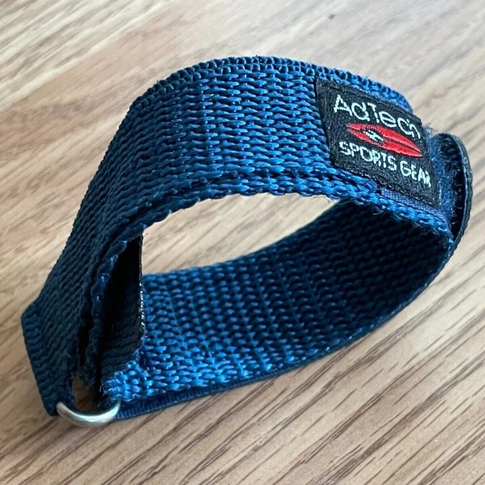 Unbranded Replacement Band Strap Nylon Blue Sport Adjustable Band Size 20-24mm